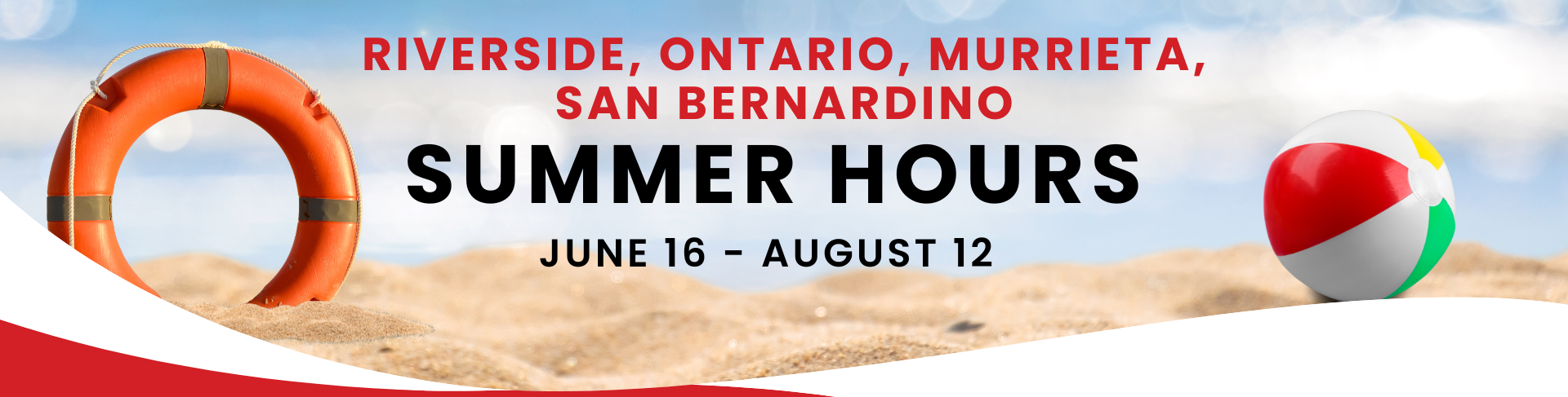 Summer Hours Webpage Banner