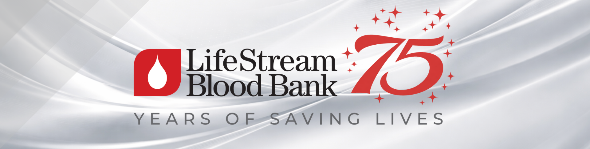 Lifestream's 75th Anniversary Webopge banner
